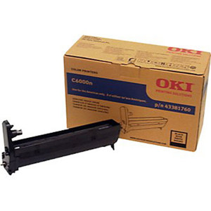  OKI Data 43381760 Black Image Drum for C6000/C6050 Series Printers 