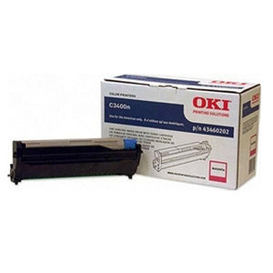  OKI Data Magenta Image Drum with 1K Toner Cartridge, for C3400n LED Printer and C3530 MFP, (Drum Yield: Approximatly 15,000 Pages) 