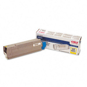  OKI Data Yellow Toner Cartridge for C8800 Series Printers, Yields Approx. 6000 Pages 