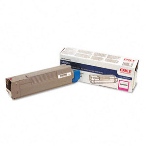  OKI Data Magenta Toner Cartridge for C8800 Series Printers, Yields Approx. 6000 Pages 
