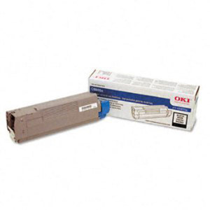  OKI Data Black Toner Cartridge for C8800 Series Printers, Yields Approx. 6000 Pages 