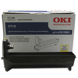  OKI Data 43913801 Yellow Image Drum for C710 Series Printers 