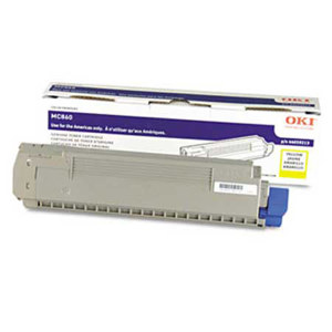  OKI Data MFP Yellow Toner Cartridge for MC860 MFP, Yields 10000 Pages 