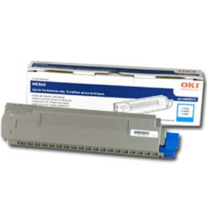  OKI Data MFP Cyan Toner Cartridge for MC860 MFP, Yields 10000 Pages 