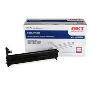  OKI Data 44064014 Magenta Image Drum for C830/MC860 MFP Series Type C14 Printers, Yields Approx. 20,000 Pages 