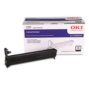  OKI Data 44064016 Black Image Drum for C830/MC860 MFP Series Type C14 Printers, Yields Approx. 20,000 Pages 