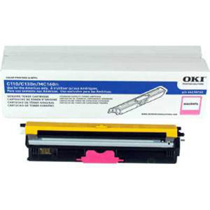  OKI Data Magenta Toner Cartridge for MC160 MFP/C110/C130n Series Type D1 Printers, Yields Approx. 1500 Pages 