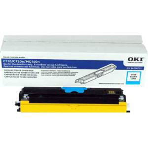  OKI Data Cyan Toner Cartridge for MC160 MFP/C110/C130n Series Type D1 Printers, Yields Approx. 2500 Pages 