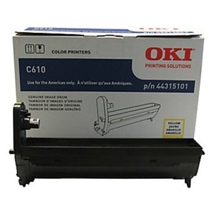  OKI Data 44315101 Yellow Image Drum for C610 Series Printers, Yield Approx. 20,000 Pages 