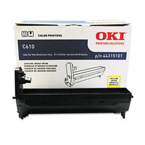  OKI Data 4435101 Imaging Drum Unit for C610 Printers, 20000 Pages Yield, Yellow 