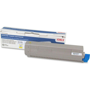  OKI Data Yellow Laser Toner Cartridge for C831DN/C831N Printers, 10000 Pages 