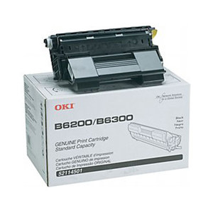  OKI Data Black Toner Cartridge for B6200/B6300 Series Printer, Yields Approx. 11,000 Pages 