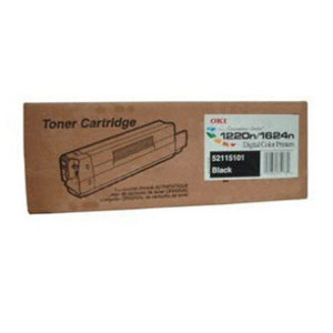  OKI Data 52115101 Laser Toner Cartridge for 1220n, 1624n Printers, 5000 Pages Yield, Black 