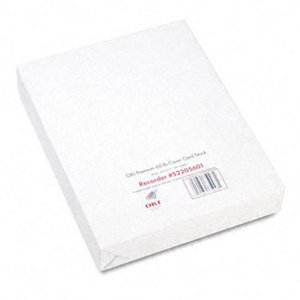  OKI Data Premium Card Stock for C3000/C5000/C7000/C9000 Series Printers, 60 lbs Cover, 8.5x11", Letter Size, 250 Sheets/Box 