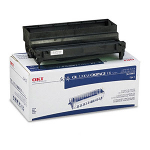  OKI Data Black Image Drum Cartridge for Page 16n/OL1200/OL1200/PS Series Printers, Yields Approx. 30000 Pages 