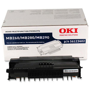  OKI Data Black Print Cartridge for MB260/MB280/MB290 MFP Series Printers, Yields Approx. 5500 Pages 
