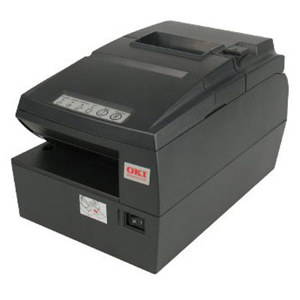  OKI Data PH640 MICR-Bottom Serial Mono Direct Thermal/Dot Matrix Printer with Cutter, Up to 4.7lps Speed, Selectable 203x203dpi / 203x406dpi, Beige 