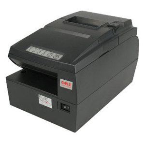  OKI Data PH640 MICR-Bottom LAN Mono Direct Thermal/Dot Matrix Printer with Cutter, Up to 4.7lps Speed, Selectable 203x203dpi / 203x406dpi, Charcoal 