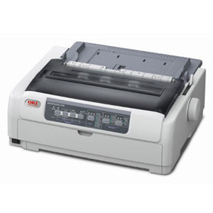  OKI Data Microline 690 24-Pin 220V Dot Matrix Printer, 480cps Mono Speed, 360x360 dpi Resolution, Single/Multi-Part/Roll Paper Paper Input 
