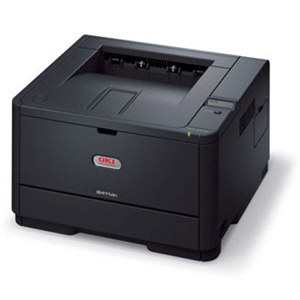  OKI Data B411d Laser Printer with Bge cord, 35 ppm Print Speed, 2400x600 dpi Resolution, 250 Sheet Input Tray, USB v2.0, Parallel, 220v, Black 