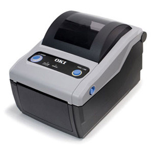  OKI Data LD610DT Direct Thermal Label Printer with Dispenser, 4 ips Print Speed, 203 dpi Resolution, USB/LAN, 120V 