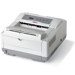  OKI Data B4600n Digital Mono Laser Printer, Up to 27ppm Print Speed, 600x2400dpi, 250 Sheets Standard Input Media Capacity, USB 2.0, 230V, Beige 