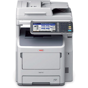  OKI Data MB770 Workgroup Monochrome MF Printer, 55 ppm Mono, 1200x1200 dpi, 630 Sheet Input Tray, USB/Ethernet, 120V - Print, Copy, Scan, Fax 