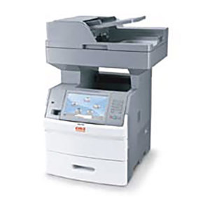  OKI Data MB780 MFP Multifunction Printer, BG, 55ppm Print Speed, 1200x1200 dpi, 9" Color Touch-screen Display, USB2.0/Ethernet - Print, Copy, Scan, Fax 