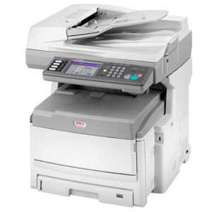  OKI Data MC860 Multifunction 2 Tray Color Printer, 26 / 33 ppm, Up to 1200x600dpi - Print, Copy, Scan, Fax 