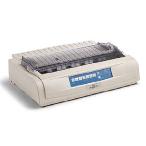  OKI Data Microline 491 Dot Matrix Serial Printer, 475 cps, 360x360dpi, Parallel/Serial/USB, 120V 