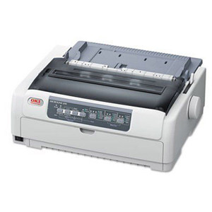  OKI Data Microline 690 Dot Matrix Impact Printer, 24-Pin, 5.5 ips Feed Rate, 360x360 dpi, Parallel/USB2.0 