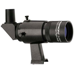  Orion 9x50 Right-Angle Correct-Image Finder Scope with Bracket, 90-Deg Viewing Angle, 9x Magnification, Black 