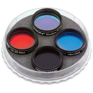  Orion 1.25" Set of 6 Deluxe Stargazer's Filters, with LPL, Moon, & Five Colored Filters. 