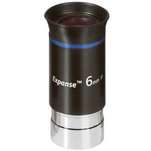  Orion 6mm Expanse, 1.25" Wide Field Eyepiece with 66 Degree Wide Field of View. 