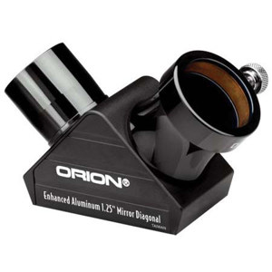  Orion 1.25" Enhanced Mirror Star Diagonal, Accepts 1.25" Eyepieces 