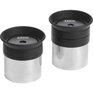  Orion E-Series 3.6mm and 6.3mm High-Power Telescope Eyepiece Set, 1.25" Barrel 