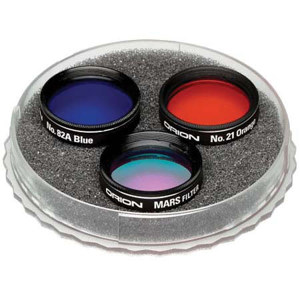  Orion Set of Three 1.25" Mars Observation Eyepiece Filters 