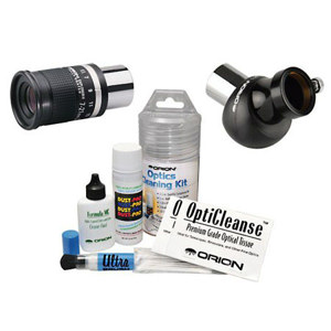  Orion Terrestrial  Value Kit, Includes 1.25" Deluxe 45deg. CI Prism Diagonal, Explorer II 7-21mm  Telescope Eyepiece 1.25", Cleaning Kit 