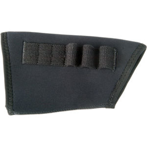  Op/Tech Gun Stock Cover Combo for Holding Three Rifle Bullets and Three Shotgun Shells - Black 