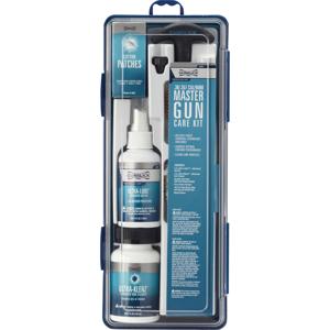  Outers Gunslick Master Cleaning Kit for .38-357/9mm Cal Pistol, Includes 4oz Ultra-Lube & Ultra-Klenz, Rod, Muzzle Guard, Brushes, Mop, Cotton Patches 