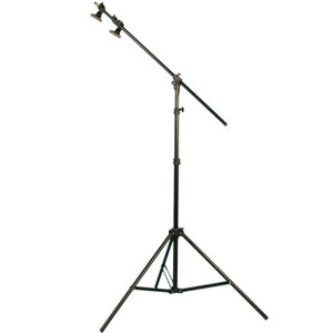  Interfit Photographic 8.25' Combi Boom Lightstand, with a Built in 5' Boom, Black. 