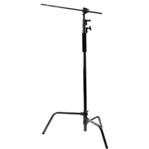  Interfit Photographic INT308, Black "C" Stand, Maximum Height 117", 9'9". 