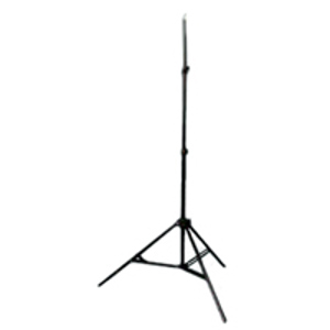  Interfit Photographic Pro 8' Air Damped Lightstand with 5/8" Threaded Mounting Stud, 3 Sections with 2 Risers, Black Anodized. 