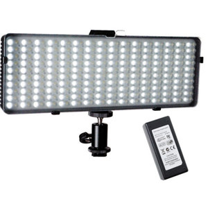 Interfit Photographic Matinee LED 320 Panel Light with Lighting Stand Adaptor, Multi Voltage Power Pack, Cold Shoes & Diffuser Panel 