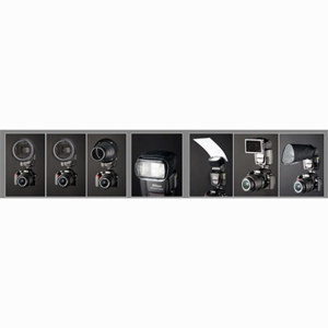  Interfit Photographic Strobies EFX Kit for Shoe Mount Flashes, with Snoot & Honey Combs, Flex Mount Not Included. 