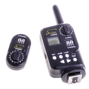  Interfit Photographic STR203 Strobies Pro-Flash Transmitter/Receiver Kit for One Eighty Flash, 165' Range, 16 Channels 