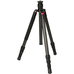  Photo Clam PT124 Pro Gold 4-Section Carbon Fiber Tripod 