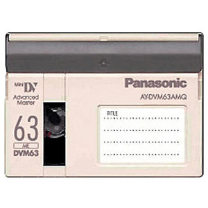 Panasonic AY-DVM63AMQ 63 / 42 Minute Master Quality Mini-DV Digital Tape. AYDVM63AMQ