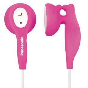 Panasonic EarDrops Earbud-Style Headphones, Pink: Picture 1 regular