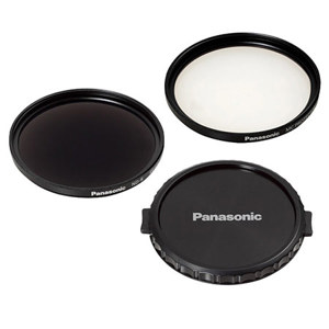  Panasonic ND 0.9 and MC Clear Filter Kit for  Camcorders, Includes 49mm 0.9 ND Filter, 49mm MC Clear Filter, 49mm Lens Cap 